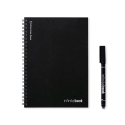 INFINITEBOOK LINED A5 Infinitebook avec couverture souple et 15 pages lignées pour tableau blanc 