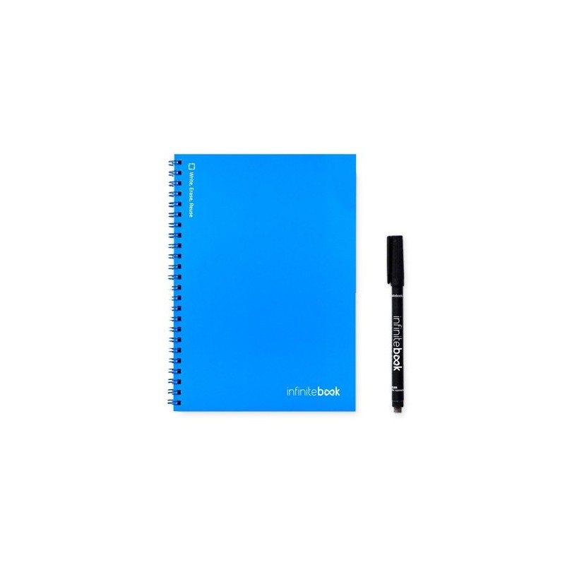 INFINITEBOOK PLAIN A5 Infinitebook avec couverture souple et 15 pages unies pour tableau blanc 