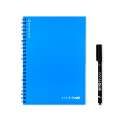 INFINITEBOOK PLAIN A5 Infinitebook avec couverture souple et 15 pages unies pour tableau blanc 