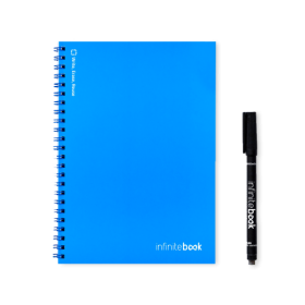 INFINITEBOOK PLAIN A5 Infinitebook avec couverture souple et 15 pages unies pour tableau blanc 