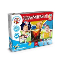 6 in 1 Super Science Kit II Kit éducatif livré avec un sac cadeau en papier kraft (100 g/m²) 