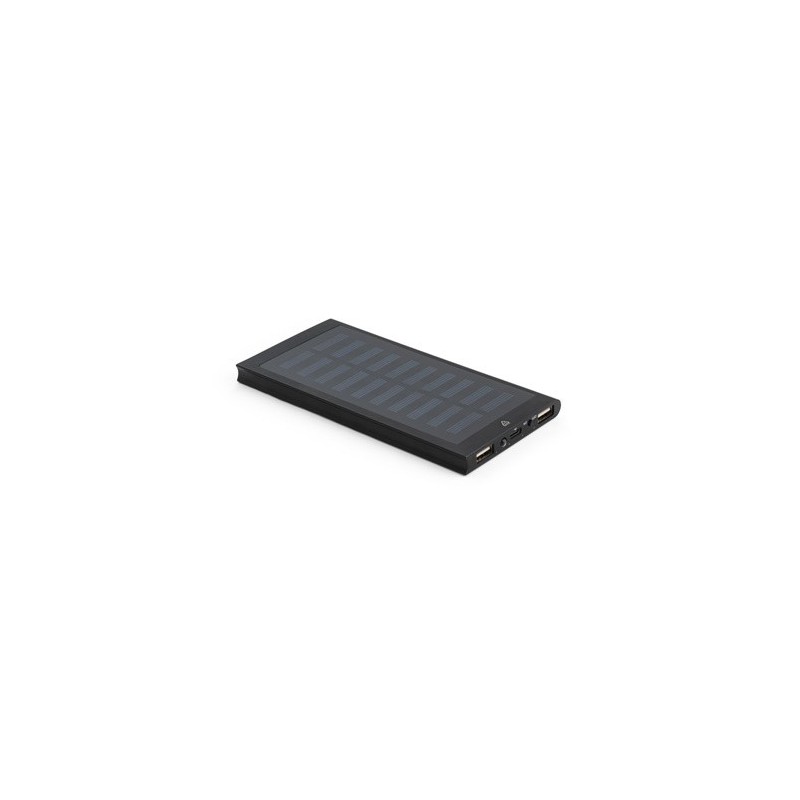 CLERK Batterie nomade de 8 000 mAh avec panneau solaire en aluminium 100 % recyclé 