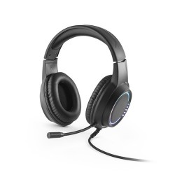 Thorne Headset RGB Écouteurs avec câble de 2 m, microphone et lumières LED RVB en ABS 