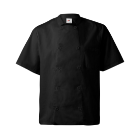 VL DURGA Veste de cuisine à manches courtes en popeline (110g/m²), en coton (35%) et polyester (65%) 