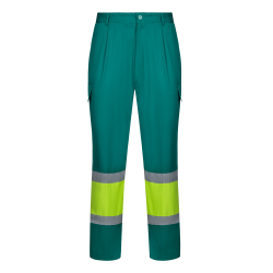 VL ARTEMIS Pantalon bicolore en sergé (190g/m²), en coton (20%) et polyester (80%) 