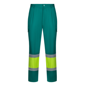VL ARTEMIS Pantalon bicolore en sergé (190g/m²), en coton (20%) et polyester (80%) 