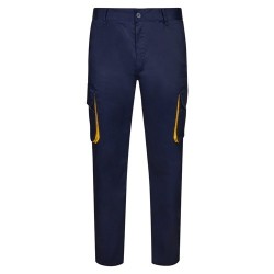 VL HYPNOS Pantalon sergé, bicolore, multipoches (200g/m²), en coton (35%) et polyester (65%) 