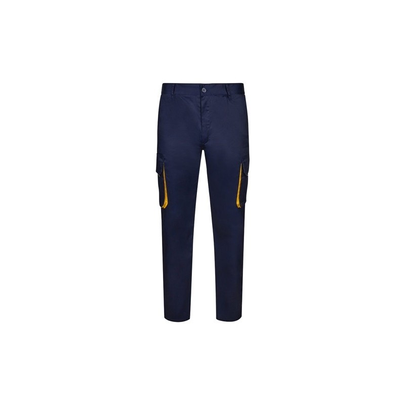 VL HYPNOS Pantalon sergé, bicolore, multipoches (200g/m²), en coton (35%) et polyester (65%) 