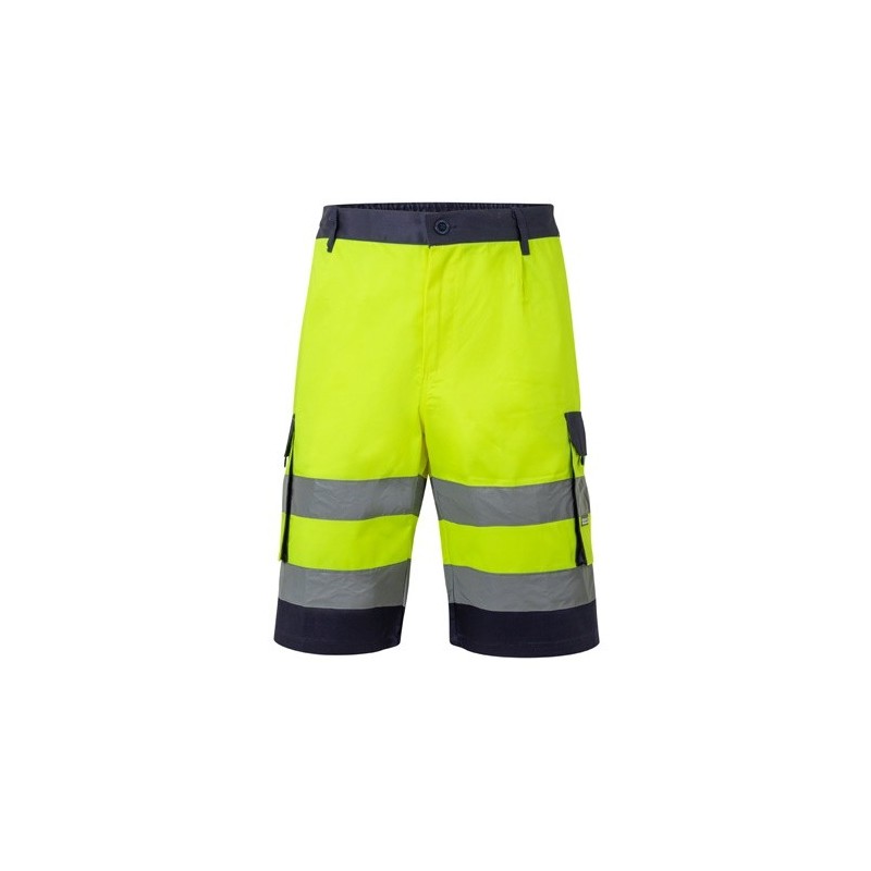 VL HADES Bermuda bicolore multi-poches (210g/m²), en coton (20%) et polyester (80%) 