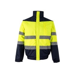 VL JUPITER Veste rembourrée bicolore (180g/m²) en polyester (100%), avec fintion PU 