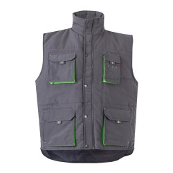 VL NERGAL Gilet rembourré, bicolore, multipoches (120g/m²), en polyester (100%) 