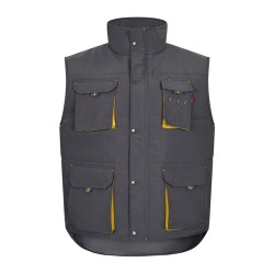 VL NERGAL Gilet rembourré, bicolore, multipoches (120g/m²), en polyester (100%) 