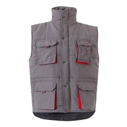 VL NERGAL Gilet rembourré, bicolore, multipoches (120g/m²), en polyester (100%) 