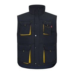 VL NERGAL Gilet rembourré, bicolore, multipoches (120g/m²), en polyester (100%) 