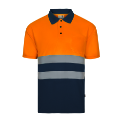 VL FORTUNA Polo Bird-eye (140g/m²) à manches courtes, en polyester (100%) 