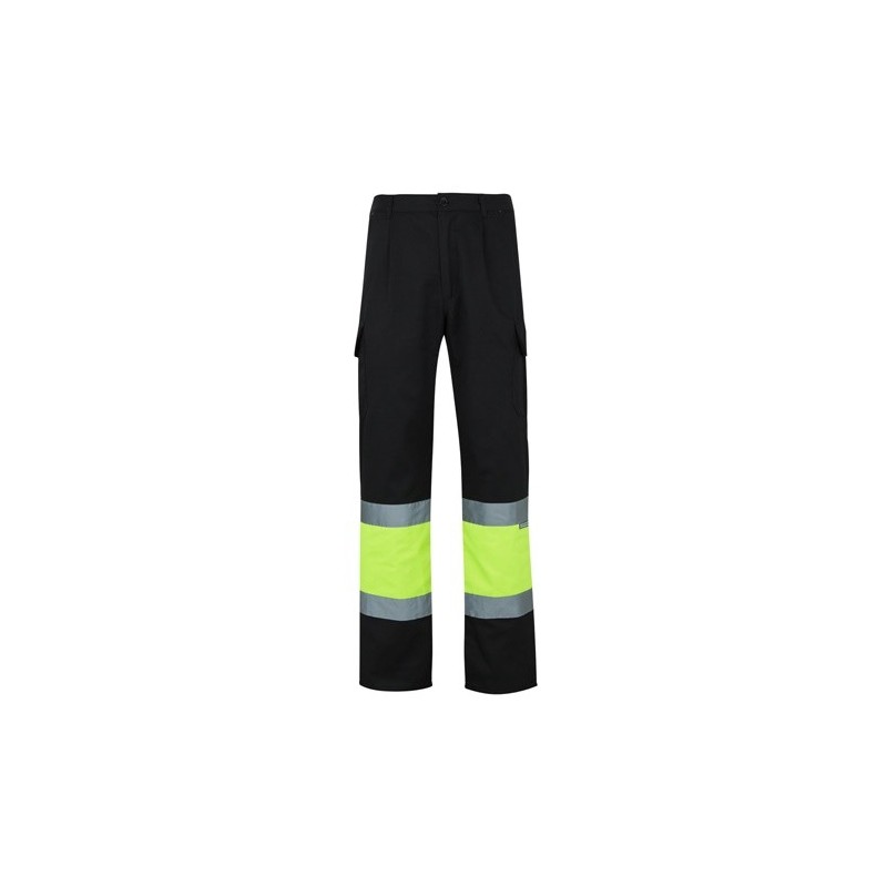 VL POSEIDON Pantalon bicolore en sergé multipoches (210g/m²), en coton (20%) et polyester (80%) 