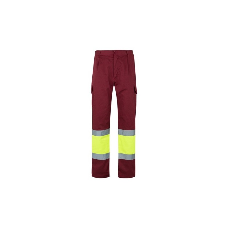 VL ATHENA Pantalon bicolore en sergé (210g/m²), doublé, multi-poches, en coton (20%) et polyester (80%) 