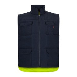 VL DIANA Gilet rembourré (220g/m²), réversible en polyester (100%), avec fermeture à glissière et tirette réversible, et multipo