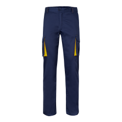 VL FIDES Pantalon stretch bicolore, multipoches (240g/m²), en coton (46%), EME (38%) et polyester (16%) 