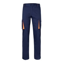 VL FIDES Pantalon stretch bicolore, multipoches (240g/m²), en coton (46%), EME (38%) et polyester (16%) 