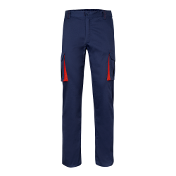 VL FIDES Pantalon stretch bicolore, multipoches (240g/m²), en coton (46%), EME (38%) et polyester (16%) 