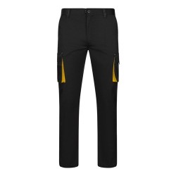 VL FIDES Pantalon stretch bicolore, multipoches (240g/m²), en coton (46%), EME (38%) et polyester (16%) 