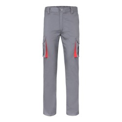 VL FIDES Pantalon stretch bicolore, multipoches (240g/m²), en coton (46%), EME (38%) et polyester (16%) 