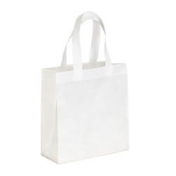 Sac de shopping en PET recyclé 80 g/m2 thermosoudé (TNT R-PET) 