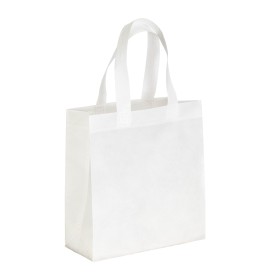 Sac de shopping en PET recyclé 80 g/m2 thermosoudé (TNT R-PET) 