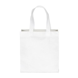 Sac de shopping en PET recyclé 80 g/m2 thermosoudé (TNT R-PET) 