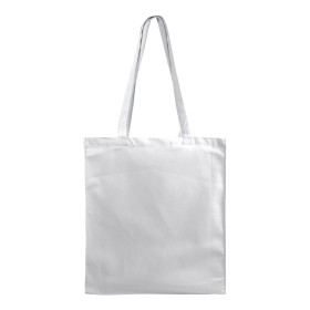 Tote bag en coton/poliéster recyclé180 g/m2, anses longues et soufflet 