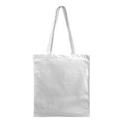 Sac shopping en coton 180 g/m2 avec anses longues et soufflet 