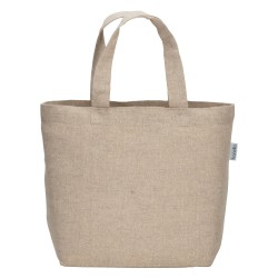 Tote bag en coton recyclé 150 g/m2 avec anses courtes 