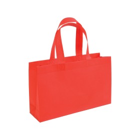 Shopper avec soufflet à la base en TNT 70gm2 thermosoudé, anses longues 