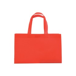 Shopper avec soufflet à la base en TNT 70gm2 thermosoudé, anses longues 