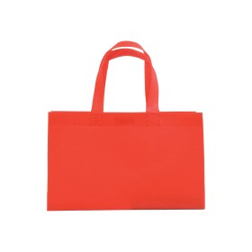 Shopper avec soufflet à la base en TNT 70gm2 thermosoudé, anses longues 