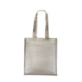 Tote bag en polycoton brillant 90 g/m2, anses longues 