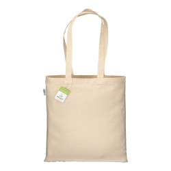 Tote bag en coton biologique 220 g/m2, anses longues 