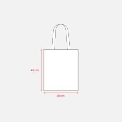 Tote bag Made in Italy en coton 240 g/m2 