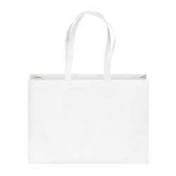 Sac de shopping en PET recyclé de 100 g/m2 (TNT R-PET) thermosoudé 