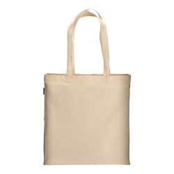 Tote bag en coton biologique 220 g/m2, avec anses longues et soufflet 