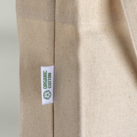 Tote bag en coton biologique 220 g/m2, avec anses longues et soufflet 