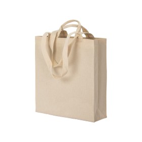 Tote bag avec soufflet en coton 220 g/m2, avec double anse 