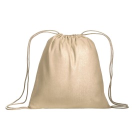 Sac à dos en coton 120 g/m2, avec fermeture à étranglement. Il est certifié OEKO-TEX®. 