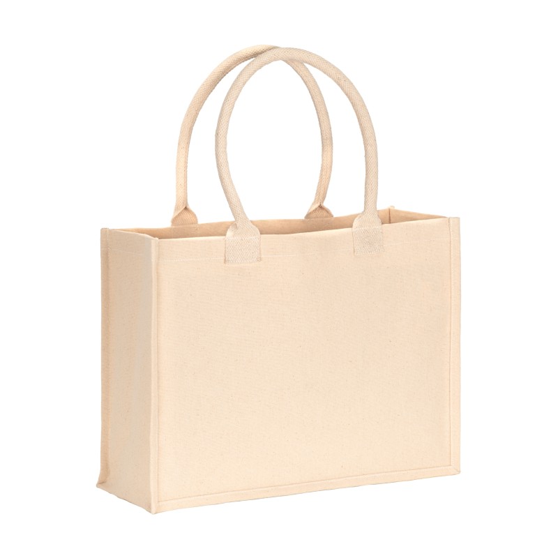 Sac de shopping en coton recyclé laminé de 300 g/m2 