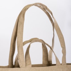 Tote bag en coton recyclé, avec soufflet à la base et anses doubles, 280 g/m2 