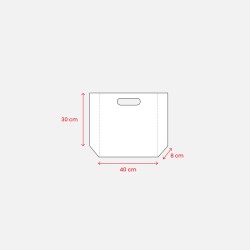 Tote bag thermosoudé en R-pet 70 g/m2 