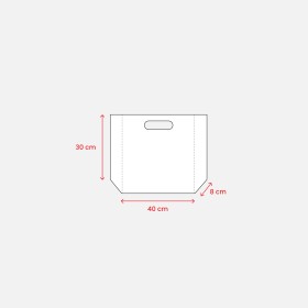 Tote bag thermosoudé en R-pet 70 g/m2 