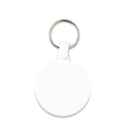 Porte Cles Plastique Souple Rond Ø41 Mm (Anneau 25 Mm) 