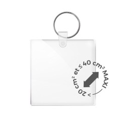 Porte Cle Creation Pmma Ep 3Mm Entre 20 Cm2 Maxi 40 Cm2 